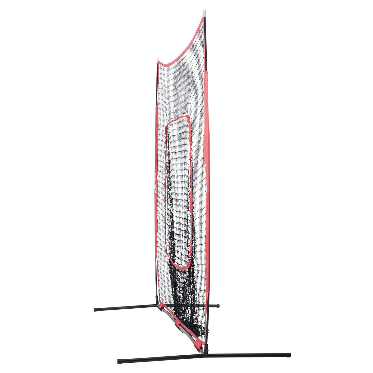VEVOR 7x7 ft Baseball Softball Practice Net, Portable Baseball Training Net for Hitting Batting Catching Pitching, Backstop Baseball Equipment Training Aids with Carry Bag and Strike Zone