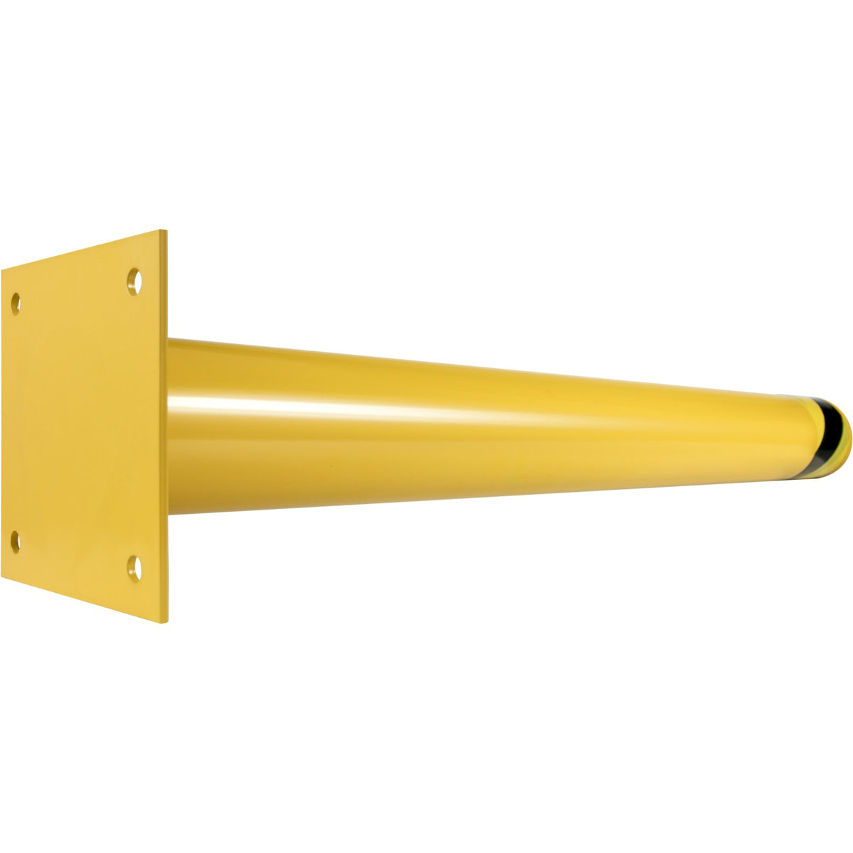 VEVOR Safety Bollard, 36 Inch Height Bollard Post, 4.5 Inch Diameter Steel Pipe Safety Bollard Post, Yellow Steel Bollard, Steel Safety Bollard with 8 Anchor Bolts, Perfect for Traffic-Sensitive Area