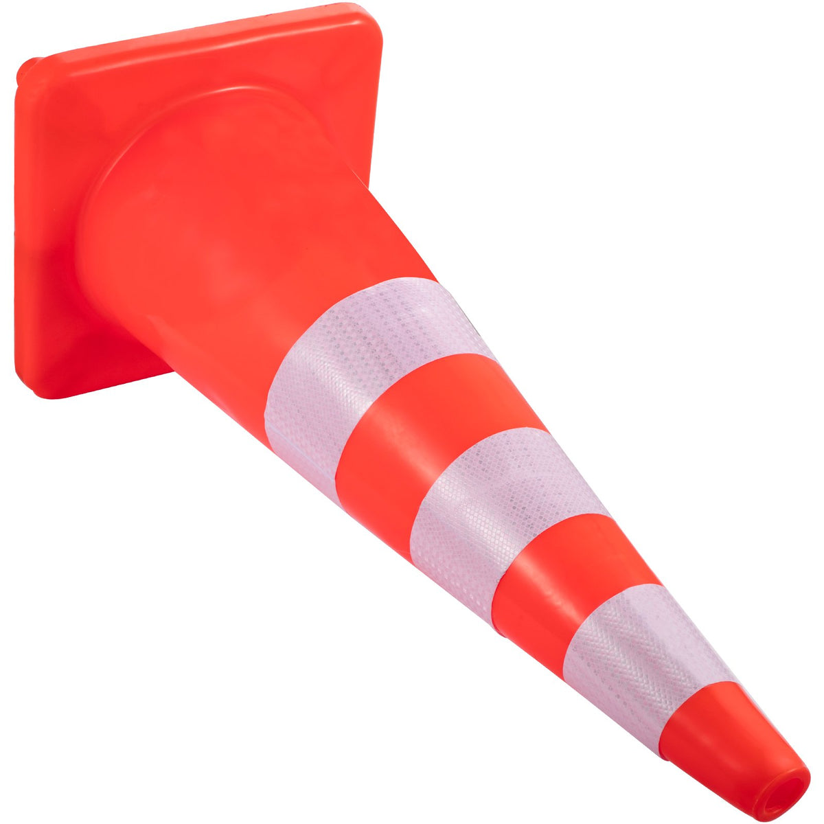 VEVOR Safety Cones, 6 x 36" Traffic Cones, PVC Orange Construction Cones, Reflective Collars Traffic Cones with Weighted Base Used for Traffic Control, Driveway Road Parking and School Improvement