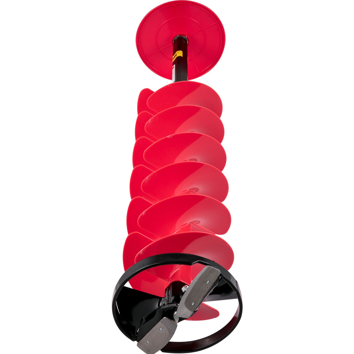 VEVOR Ice Drill Auger, 6\" Diameter Nylon Ice Auger, 39\" Length Ice Auger Bit,Auger Drill with 11.8\" Extension Rod,Auger Bit with Drill Adapter,Top Plate & Blade Guard for Ice Fishing Ice Burrowing