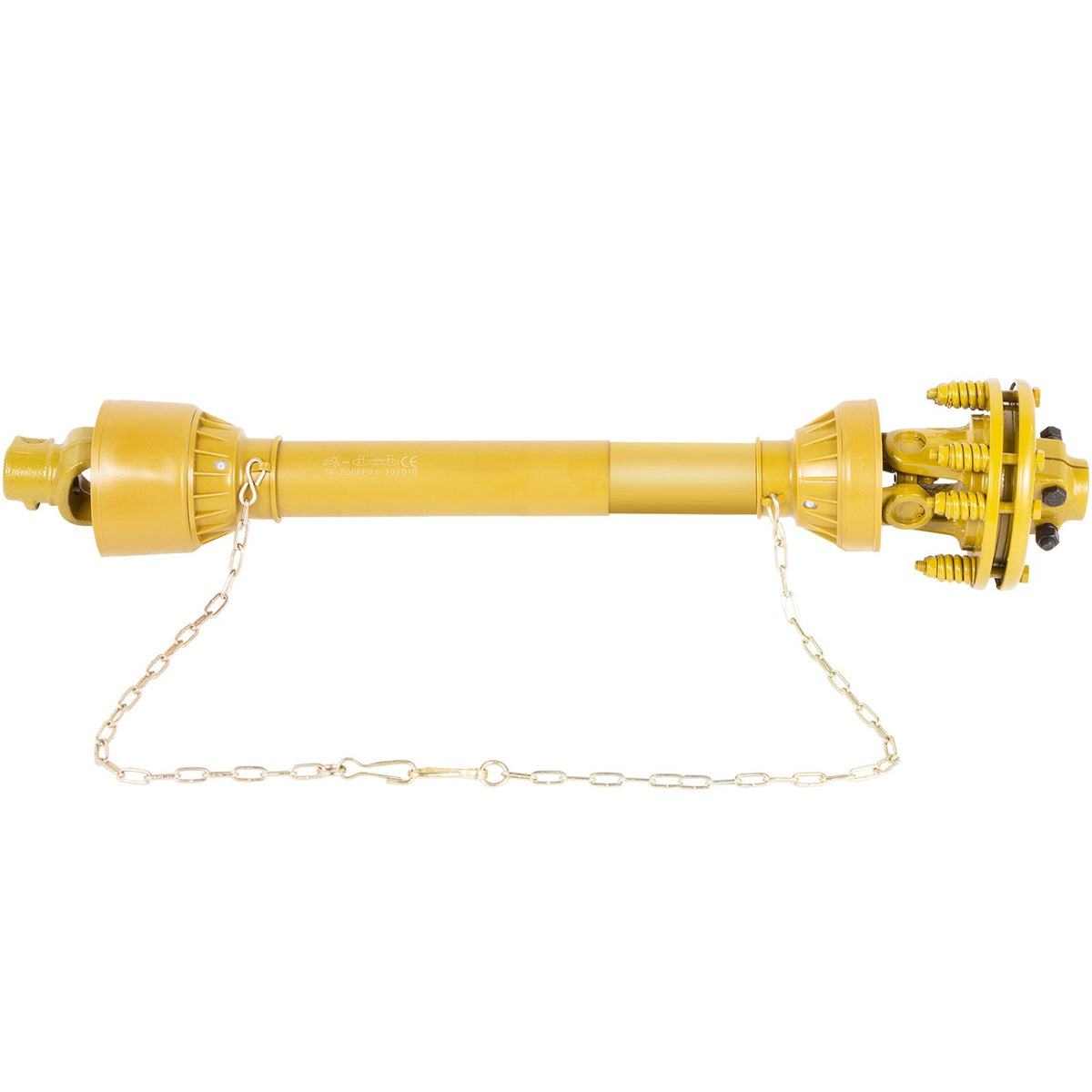 VEVOR PTO Shaft, 1-3/8\" PTO Drive Shaft, 6 Spline Both Ends PTO Driveline Shaft, Series 4 Tractor PTO Shaft, 31.5\"-41\" Brush Hog PTO Shaft, Yellow PTO Shaft with Slip Clutch for Bush Hog/Finish Mow