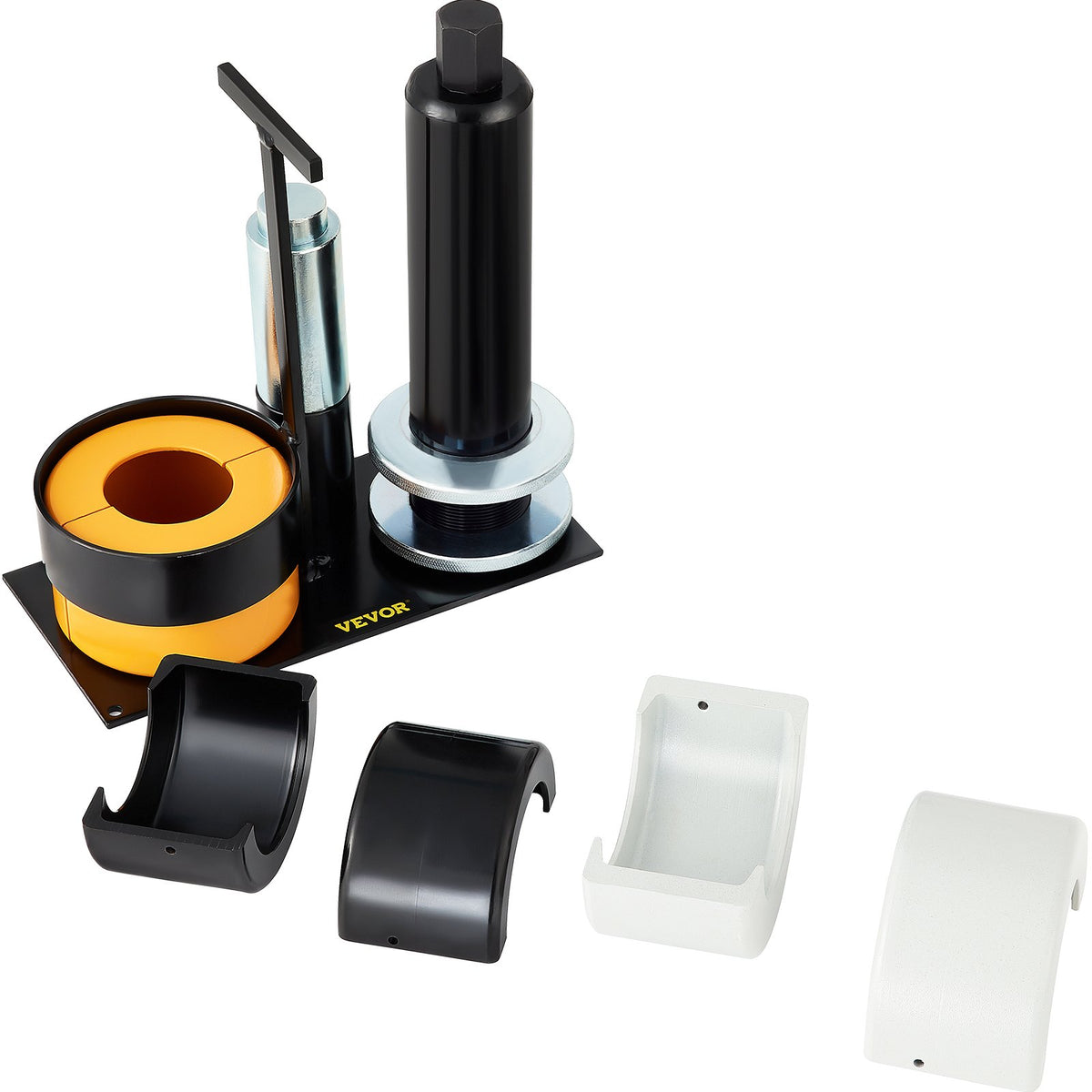 VEVOR Carrier & Pinion Bearing Puller, Compatible with Dana 30,40,50,60,70, 80, Ford 10.25\" Bearings, Pinion Puller Tool with 3 Clamshells, 45# Steel Clamshell Bearing Puller for Auto Repair
