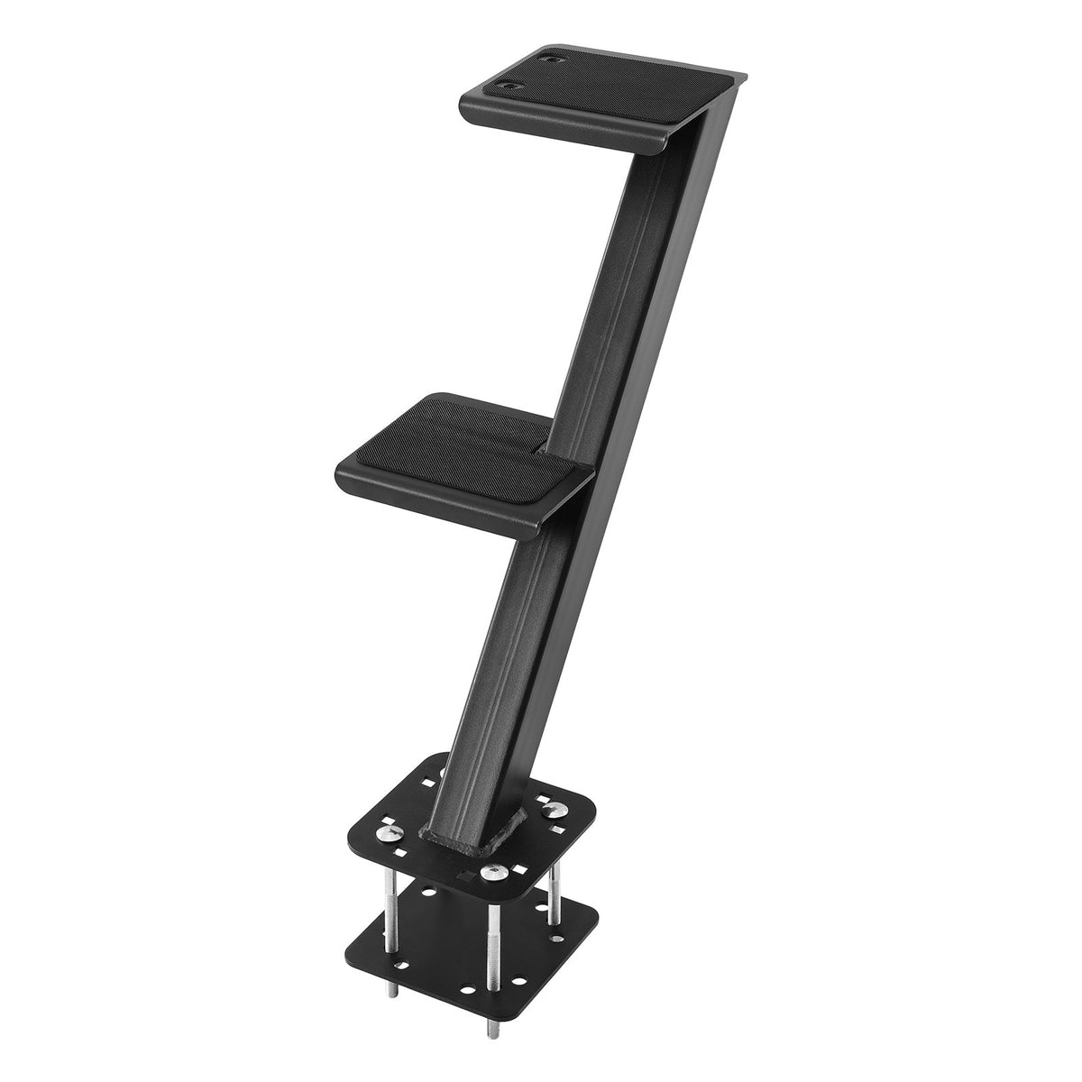 VEVOR Boat Trailer Steps, 2-Step, Heavy-Duty Boat Trailer Steps with Handle, Non-Slip Surface, 3 Mounting Angle Options, Stee