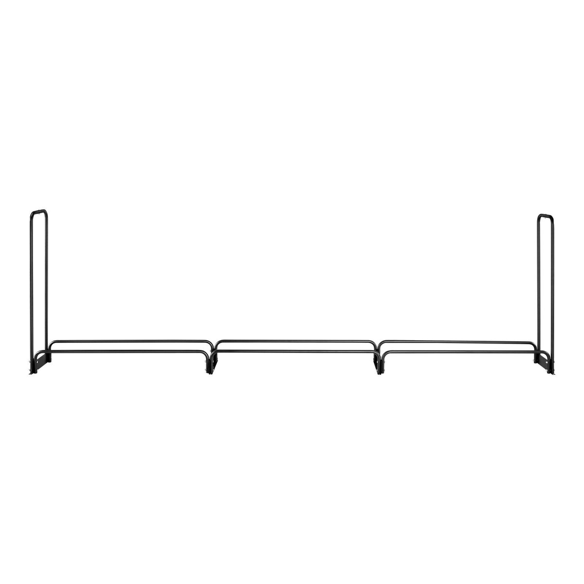 VEVOR Firewood Rack with Waterproof Cover, 150 x 14 x 46 in Outdoor Firewood Holder, 660lb Weight Capacity, 1/2 Cord Log Holder, Half-Covered, Powder-coated Wood Storage Rack for Fireplace Deck