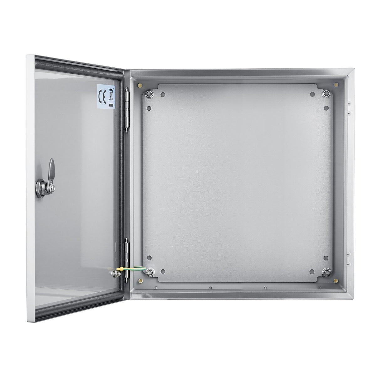 VEVOR NEMA Stainless Steel Enclosure, 12 x 12 x 8\'\' NEMA 4X Steel Electrical Box, IP66 Waterproof & Dustproof, Outdoor/Indoor Electrical Junction Box, with Mounting Plate