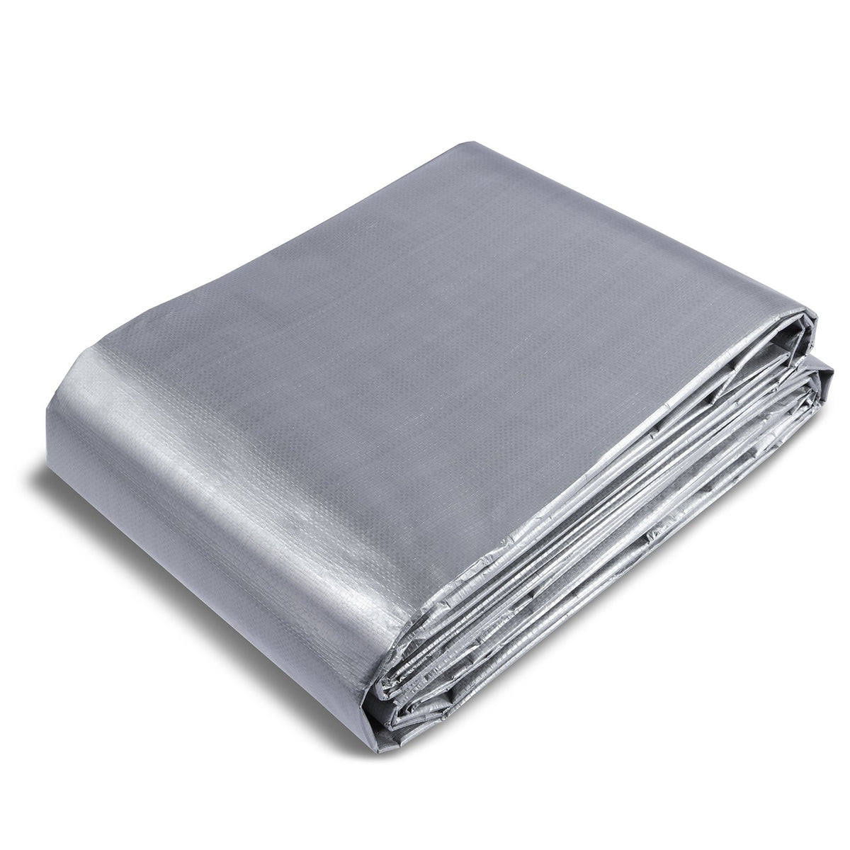 VEVOR Tarp Heavy Duty Waterproof 20x30 ft, Plastic Poly Tarp Cover 10 Mil, Multi Purpose Tear UV and Temperature Resistant Outdoor Tarpaulin with High Durability Reinforced Grommets (Silver/Brown)