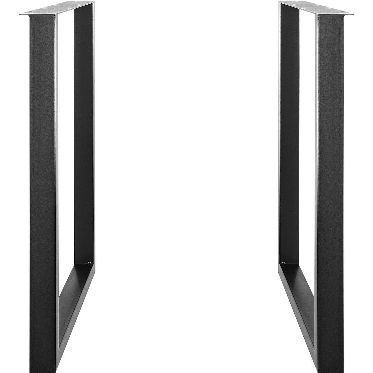 VEVOR 28 Inch Adjustable Furniture Legs, Square Reinforced Steel Office Table legs Set of 2 for DIY, Max Load 1000 lbs Heavy Duty Desk Legs, Quick Instalation & Rich Accessories Legs Black