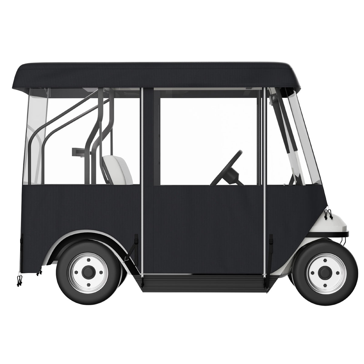 VEVOR Golf Cart Enclosure, Polyester Driving Enclosure, Club Car Covers Universal Fits for 2+2 Passenger Golf Carts, Sunproof and Dustproof Outdoor Cart Cover