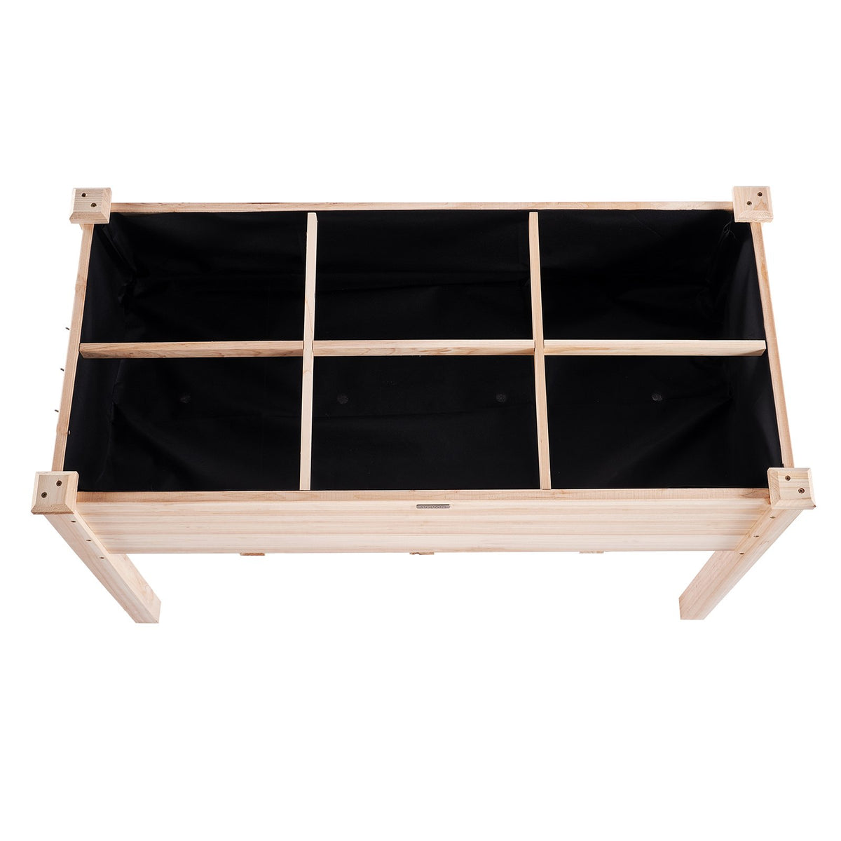 VEVOR Raised Garden Bed, 3.9 x 1.9 x 2.5 ft Wooden Planter Box, Elevated Outdoor Planting Boxes with Legs, for Growing Flowers/Vegetables/Herbs in Backyard/Garden/Patio/Balcony, Burlywood