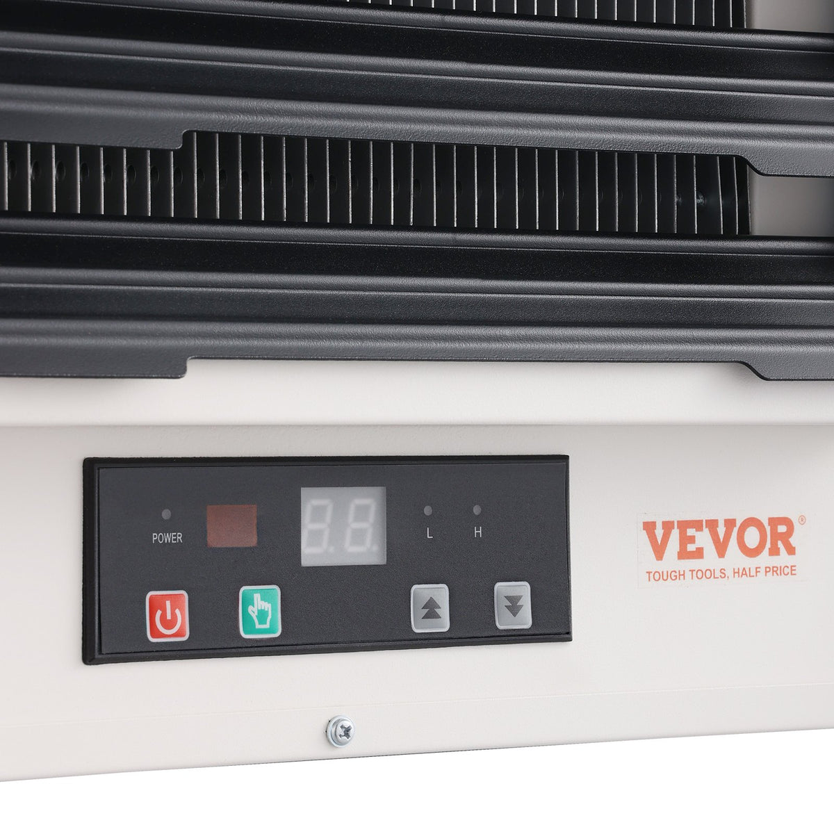 VEVOR Electric Garage Heater, 5000-Watt Digital Fan-Forced Wall/Ceiling Mount Shop Heater, with Remote Control Overheat Protection, Hardwired Heater with 9-Hour Timer, Ideal for Workshop, ETL Listed
