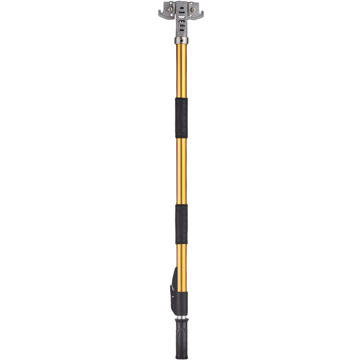 VEVOR Drywall Flat Box Handle, 40''-64'', Anodized Aluminum Flat Finishing Extension Handle, 5-Section Length Adjustable, Non-slip Grip and 360° Painting for Plasterboard, Wallboard, Sheetrock
