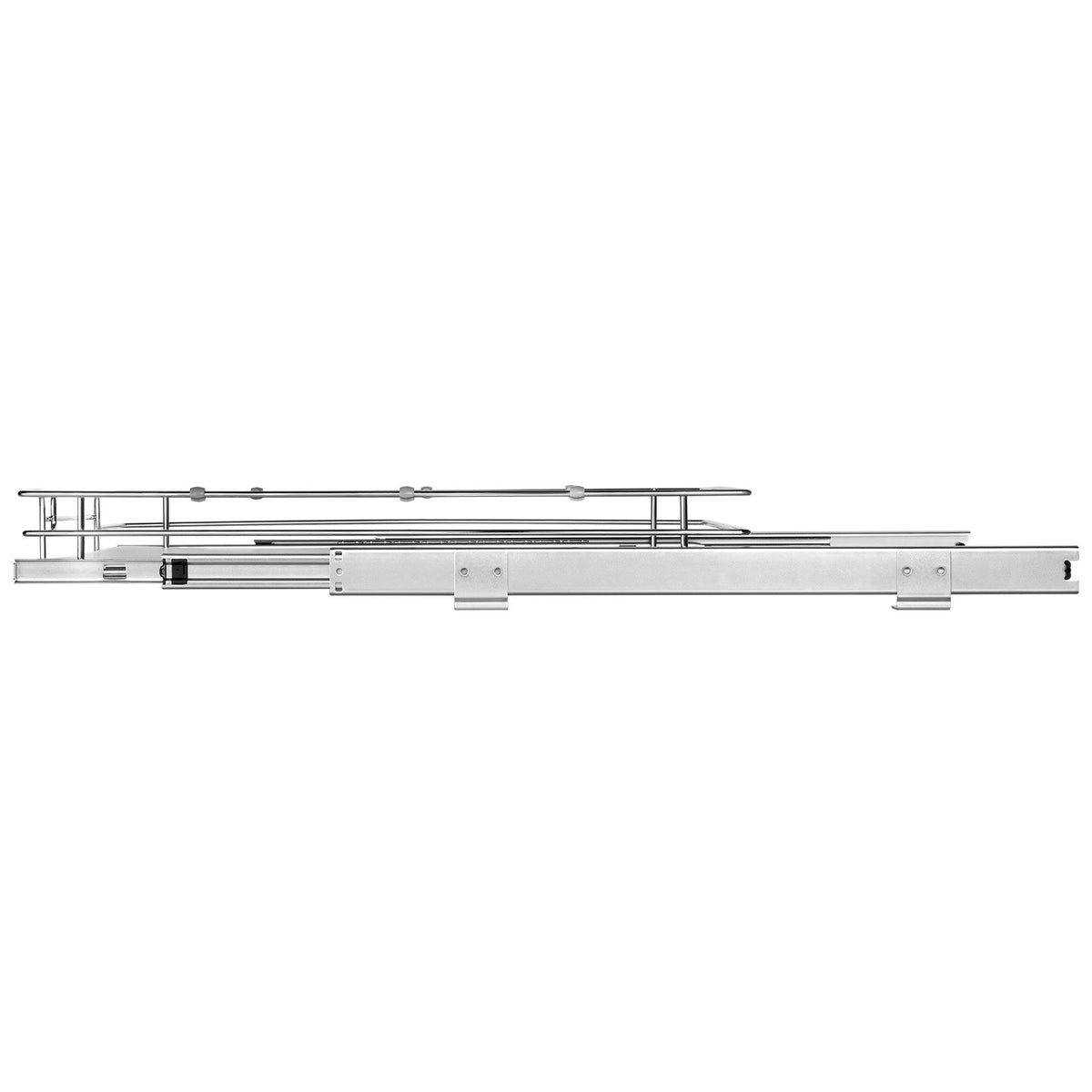 VEVOR 21.5"Wx21"Dx3.5"H Pull Out Cabinet Organizer, Heavy Duty Slide Out Pantry Shelves, Steel Roll Out Drawers, Sliding Drawer Storage for Home Under Sink, 23"Wx22"Dx7"H Install Size for Cabinet