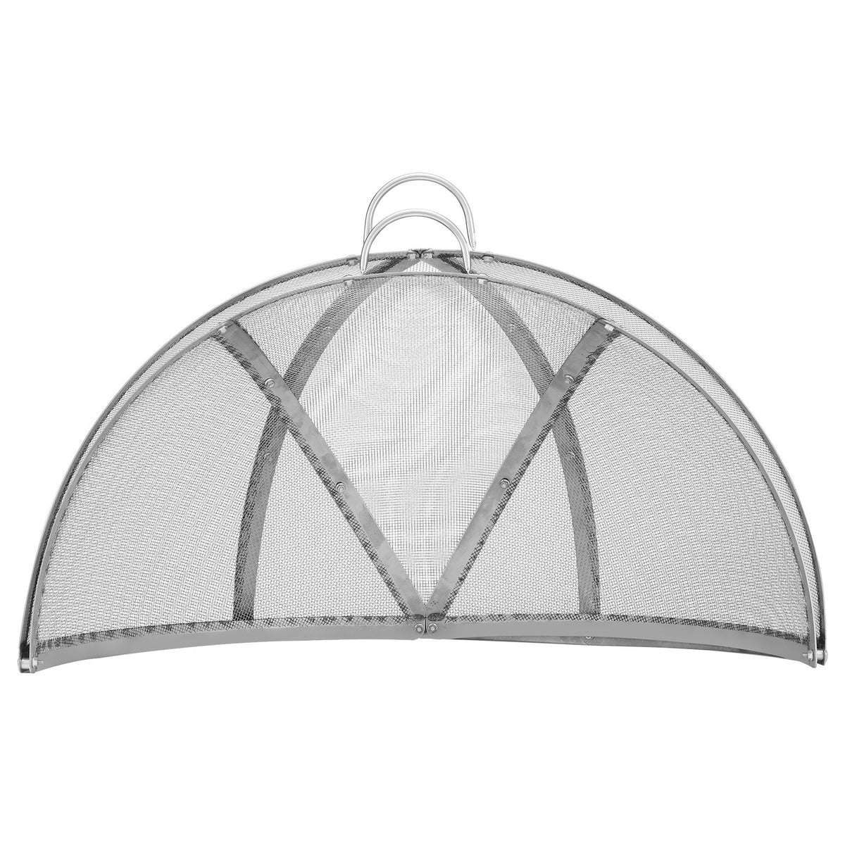 VEVOR Firepit Spark Screen Lid, 30" Diameter, Outdoor Firepit Ring Cover Round Accessories, Fire Pit Metal Cover, Easy-Opening Stainless Steel Fire Ring Covers for Outdoor Patio Fire Pits Backyard