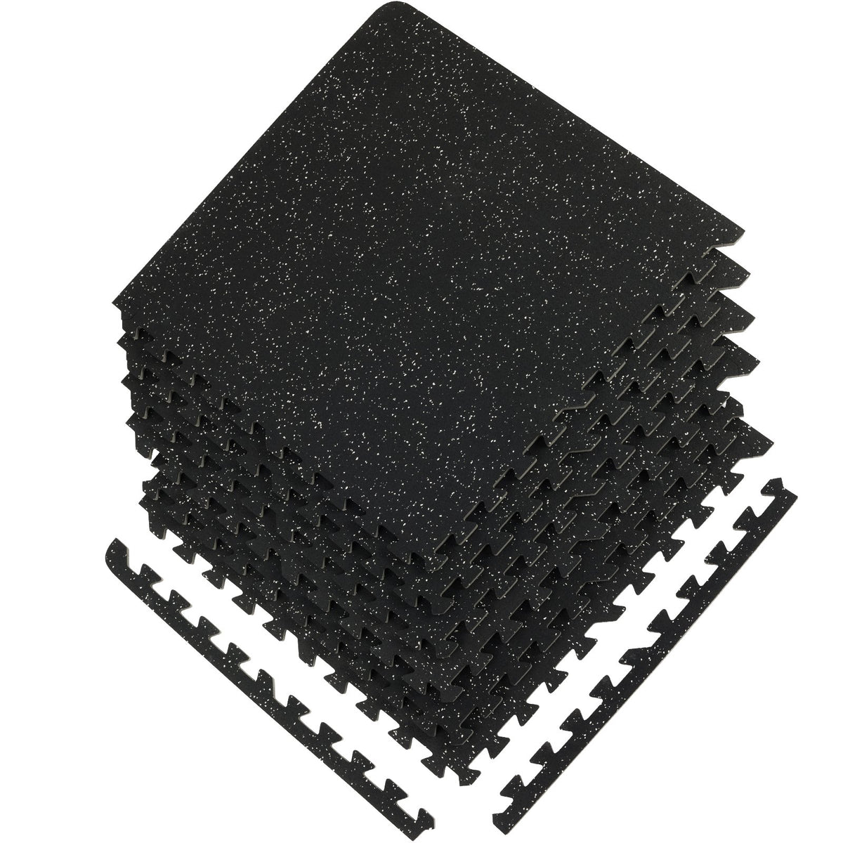 VEVOR EVA Interlocking Foam Floor Mats, 0.56 in Thickened 6 Pcs Puzzle Rubber Tiles, 24 x 24 in Exercise Floor Mat for Workout & Fitness, Heavy Duty Flooring Mats for Home, Gym, Office-24 Sq Ft