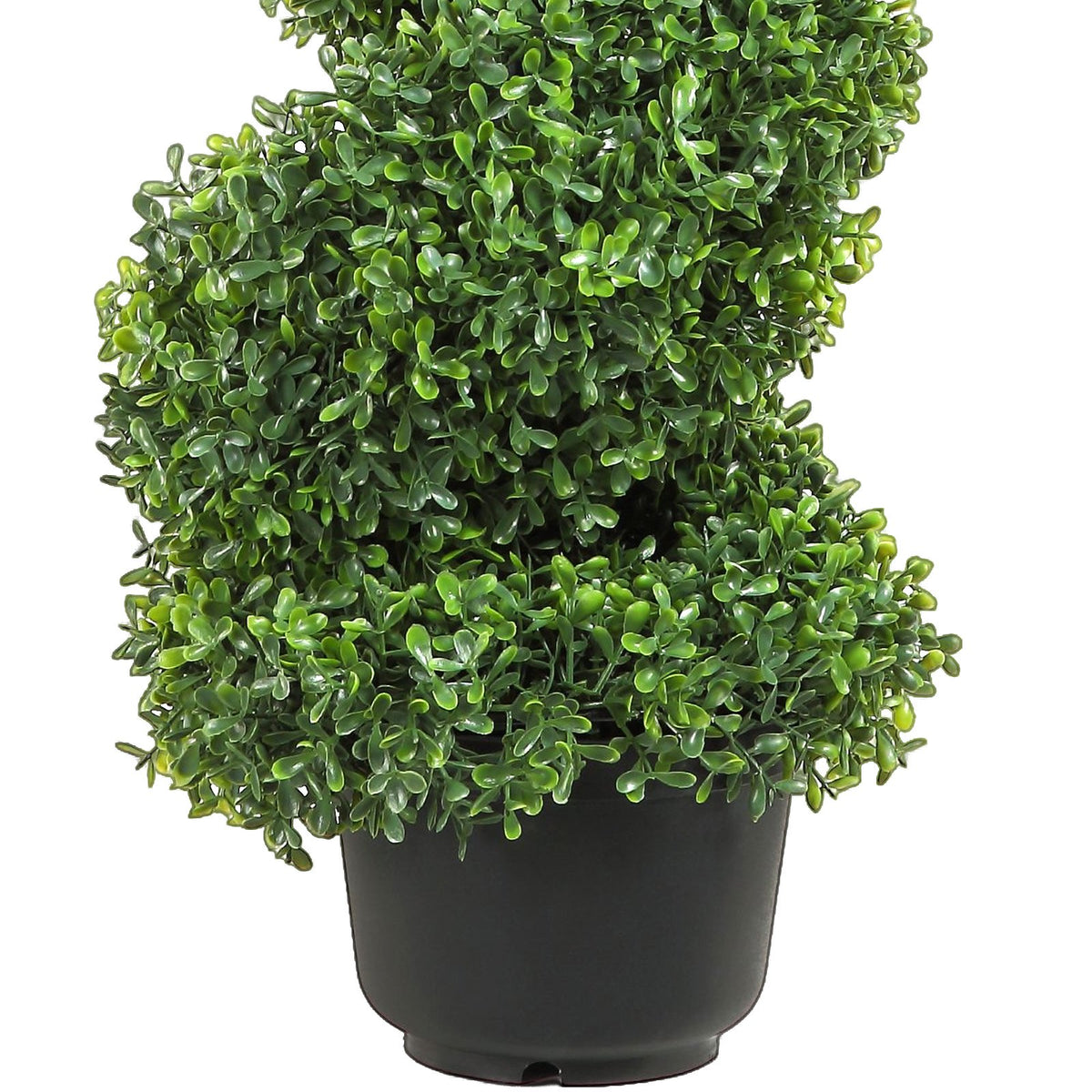 VEVOR 2 pcs. Artificial Boxwood Tower Topiary Spiral Artificial Plant 91cm high Decorative Plant Green Plastic PE Iron Topiary Plants incl. 10 pcs. Replacement Leaves