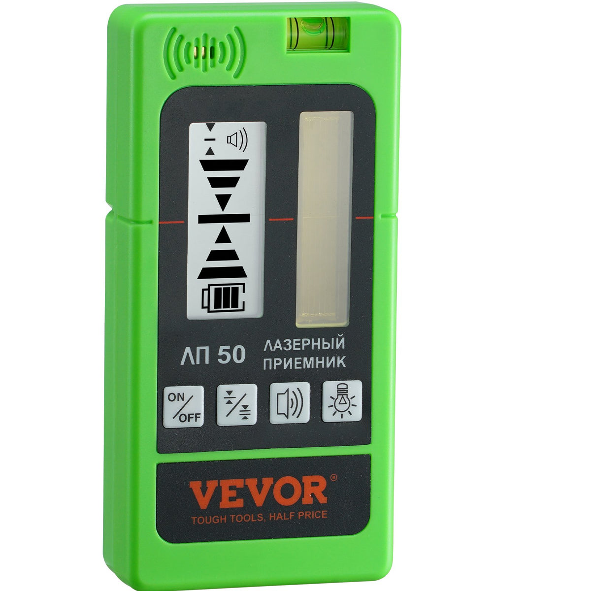 VEVOR Laser Receiver, 197 ft Working Range, Green Laser and Red Beam Detector for Pulsing Line Lasers, Customizable Speaker & Dual LCD Display & Built-In Bubble Level with Clamp for Laser Level Ebay美