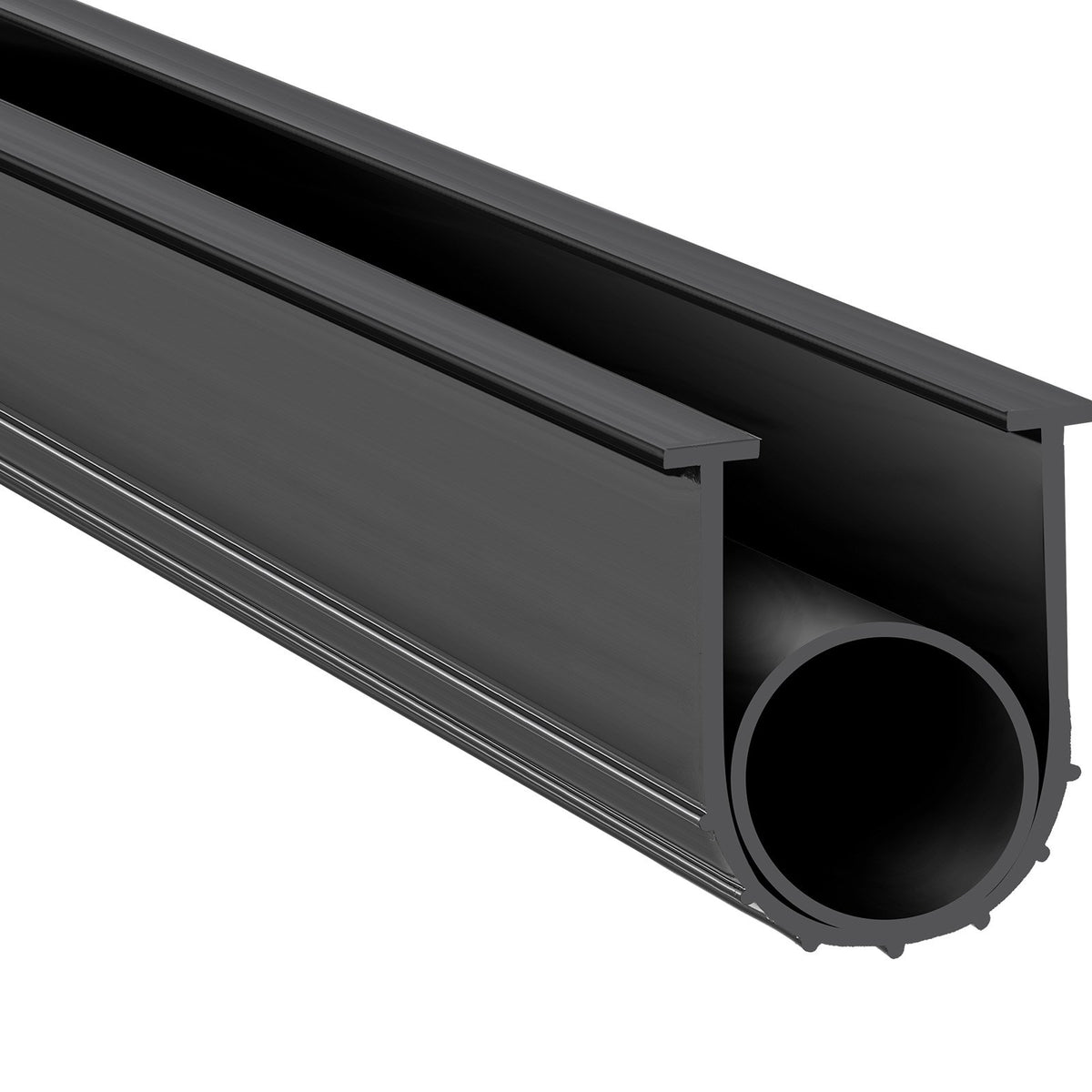 VEVOR Garage Door Seals Bottom Rubber, U Shape +O Ring Garage Door Weather Stripping, Universal Weatherproof Threshold Buffering Sealing Rubber , 5/16 inch T-ends and 3 3/4 inch Width (16 Ft, Black)