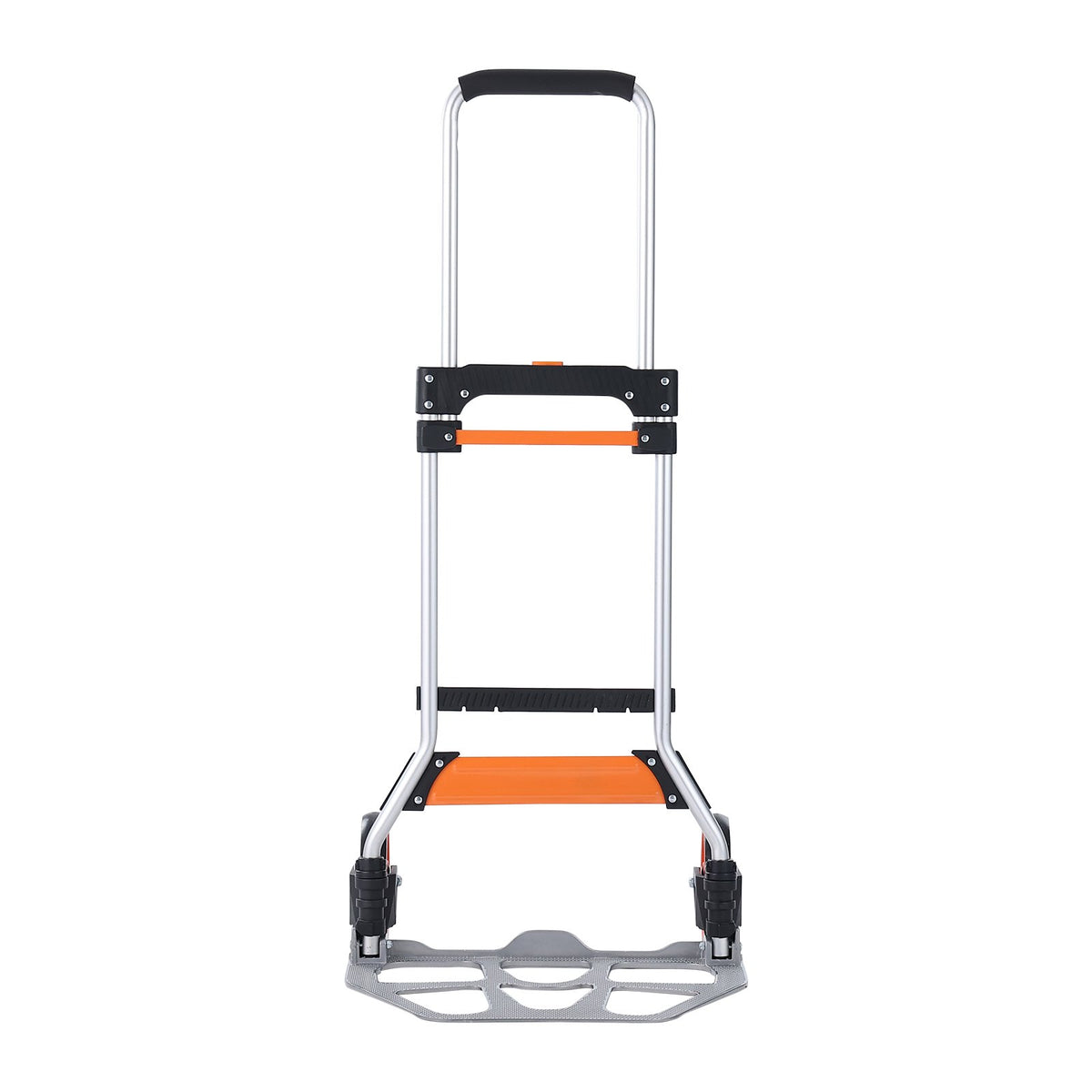 VEVOR Folding Hand Truck, 275 lbs Load Capacity, Aluminum Portable Cart, Convertible Hand Truck and Dolly with Telescoping Handle and PP+TPR Wheels, Ultra Lightweight Super Strong for Moving Warehouse
