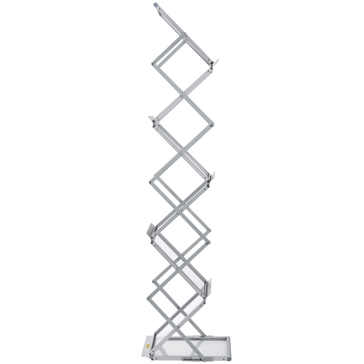 VEVOR Foldable Magazine Display Rack, 6 Pockets Pop-Up Brochure Display Stand, Double-Sided Display Catalog Literature Holder Stand, Portable with Carrying Bag for Office Trade Show Exhibitions