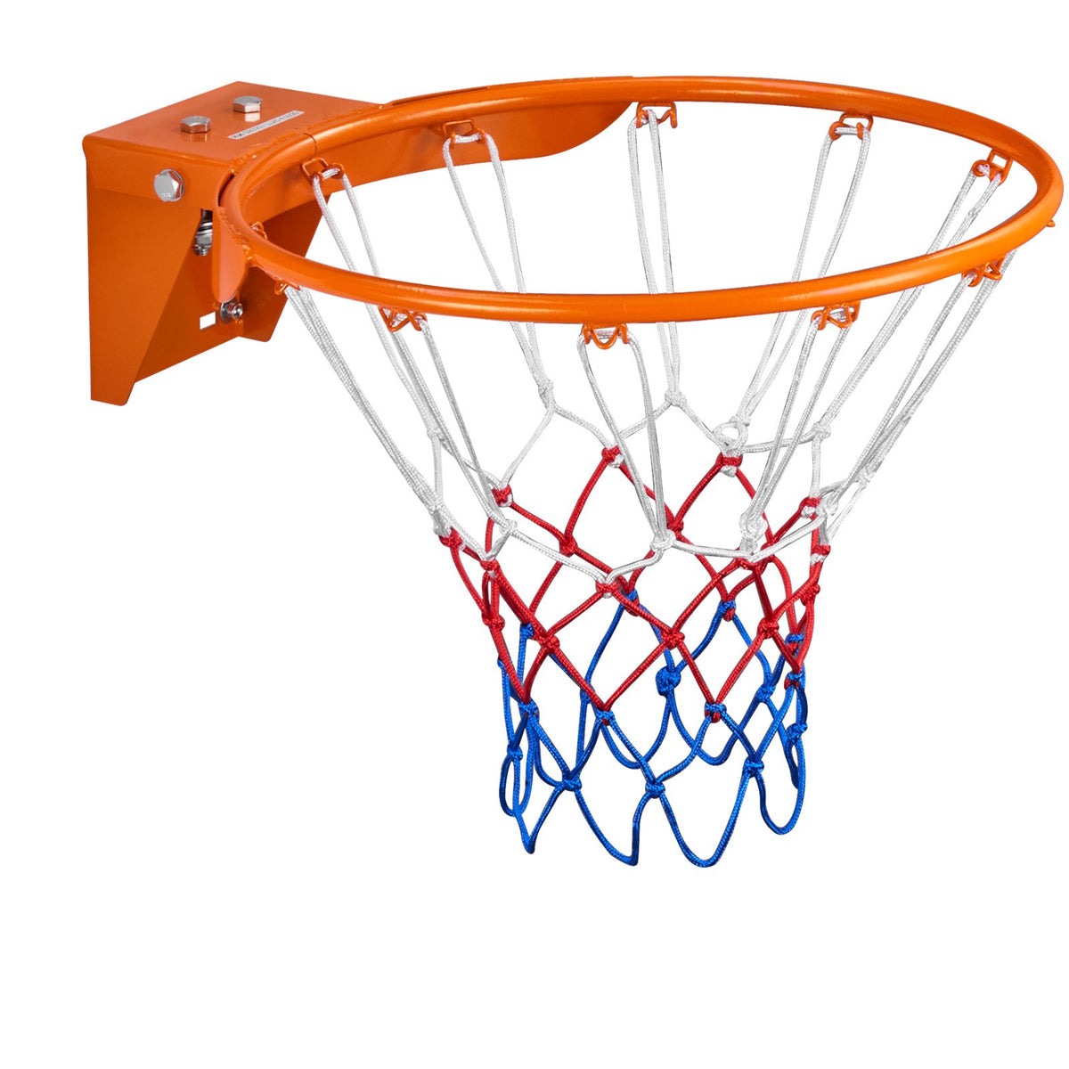VEVOR Basketball Rim, Wall Door Mounted Basketball Hoop, Heavy Duty Q235 Basketball Flex Rim Goal Replacement with Net, Standard 18" Indoor and Outdoor Hanging Basketball Hoop for Kids Adults