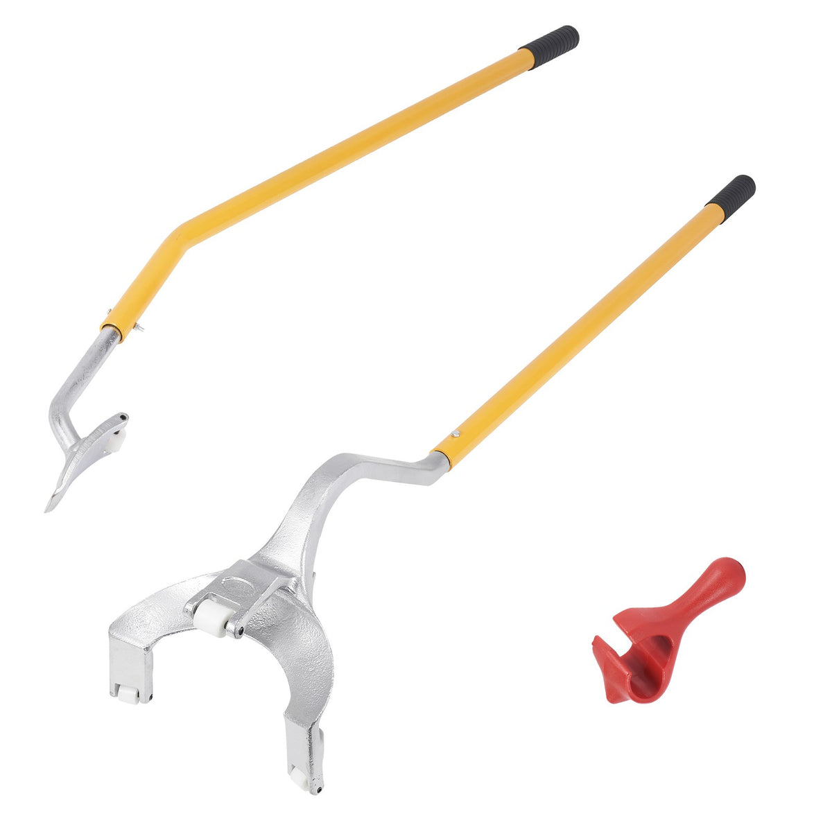 VEVOR Tire Mount Demount Tool, 22.5-24.5 inch Manual Steel Tire Changer Mount Demount Removal Tool, with Extra bead holder, Tubeless Truck Bead Breaker, 3 PCS Tire Changing Tools, Orange