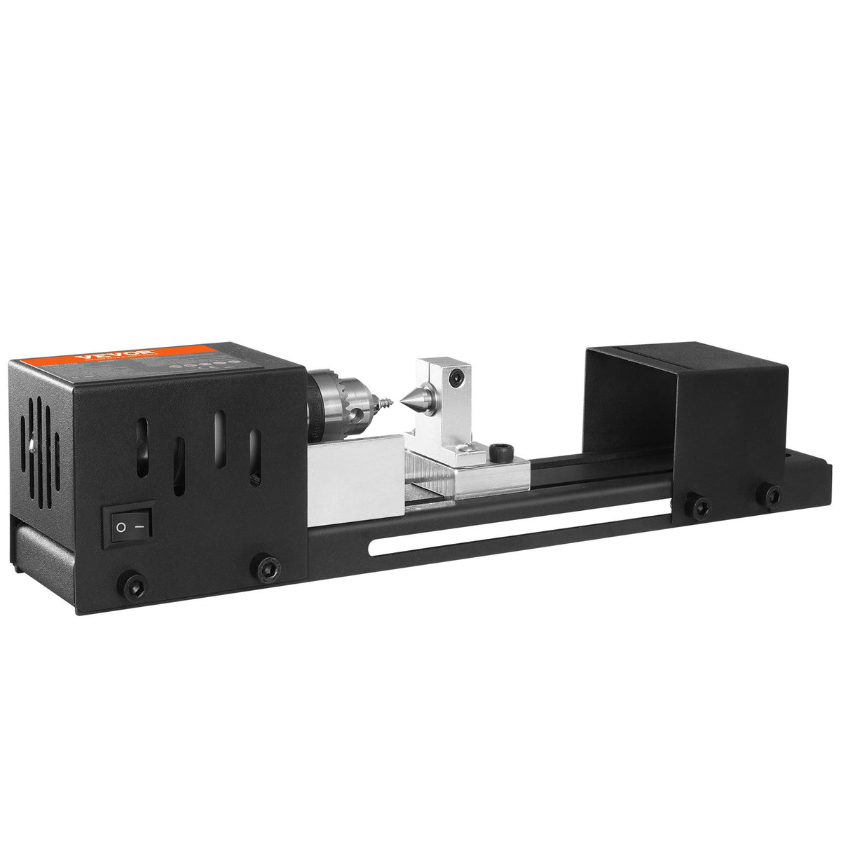 VEVOR Compact Lathe Machine, Dimensions 2.76 x 6.3 inches, 24VDC 96W, Includes Milling Machine Accessories, Features 7 Adjustable Speeds Ranging from 4220 to 8450 RPM, Ideal for DIY Woodworking and