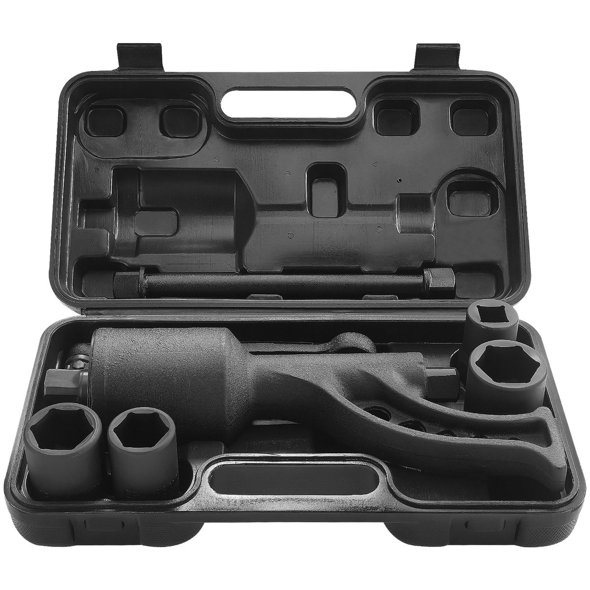 VEVOR Torque Multiplier, 1 Inch Drive Lug Nut Wrench/Multiplier Heavy Duty Torque Multiplier Wrench Set, 1:64 6,800N.m Lug Nut Remover, Includes 4 Sockets (21-41mm) and Storage Case