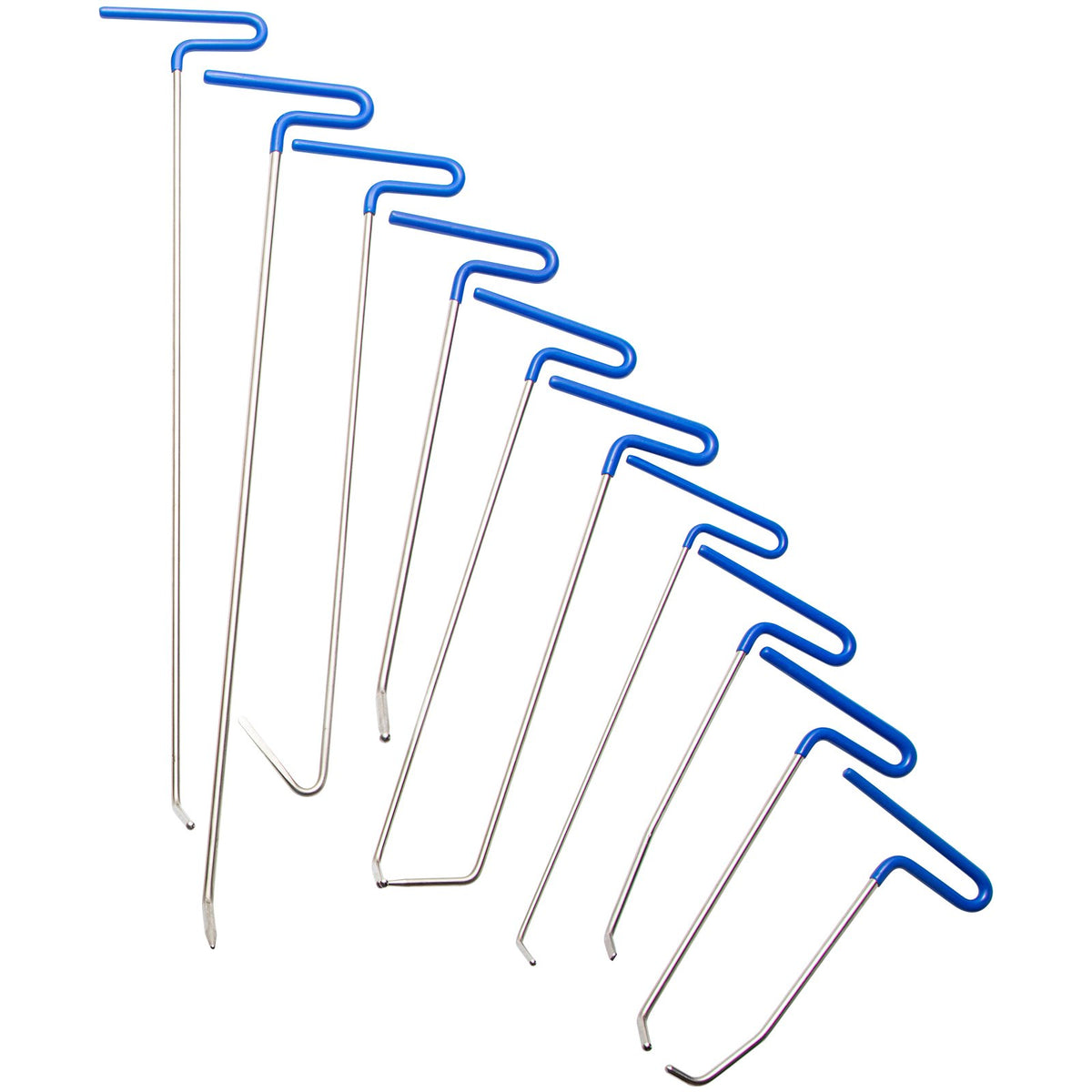 VEVOR Rods Dent Removal Kit, 21 Pcs Paintless Dent Repair Rods, Stainless Steel Dent Rods, Whale Tail Dent Repair Tools, Professional Hail Dent Removal Tool For Minor Dents, Door Dings And Hail Damage