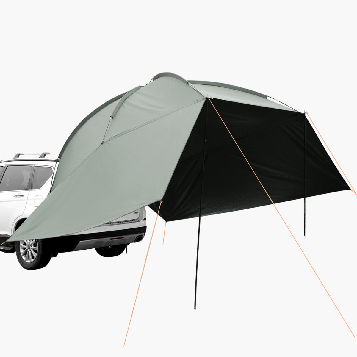 VEVOR Vehicle Awning, Large 10' x 7' Shade Coverage Car Side Awning, PU2000mm UV50+ Car Awning with Extended Side Canopies and Portable Storage Bag, Suitable for Truck, SUV, Van, Campers
