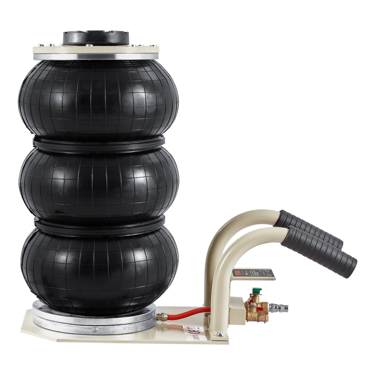 VEVOR Air Jack, 3 Ton/6600 lbs Triple Bag Air Jack, Airbag Jack with Six Steel Pipes, Lift up to 17.7 inch/450 mm, 3-5 s Fast Lifting Pneumatic Jack, with Short Handles for Car Repair