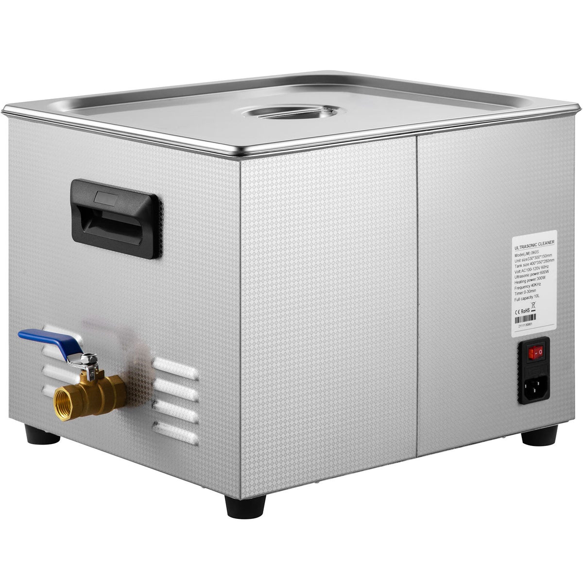 VEVOR 15L Upgraded Ultrasonic Cleaner (600W Heater,360W Ultrasonic) Professional Digital Lab Ultrasonic Parts Cleaner with Heater Timer for Glass Dental Instruments Cleaning