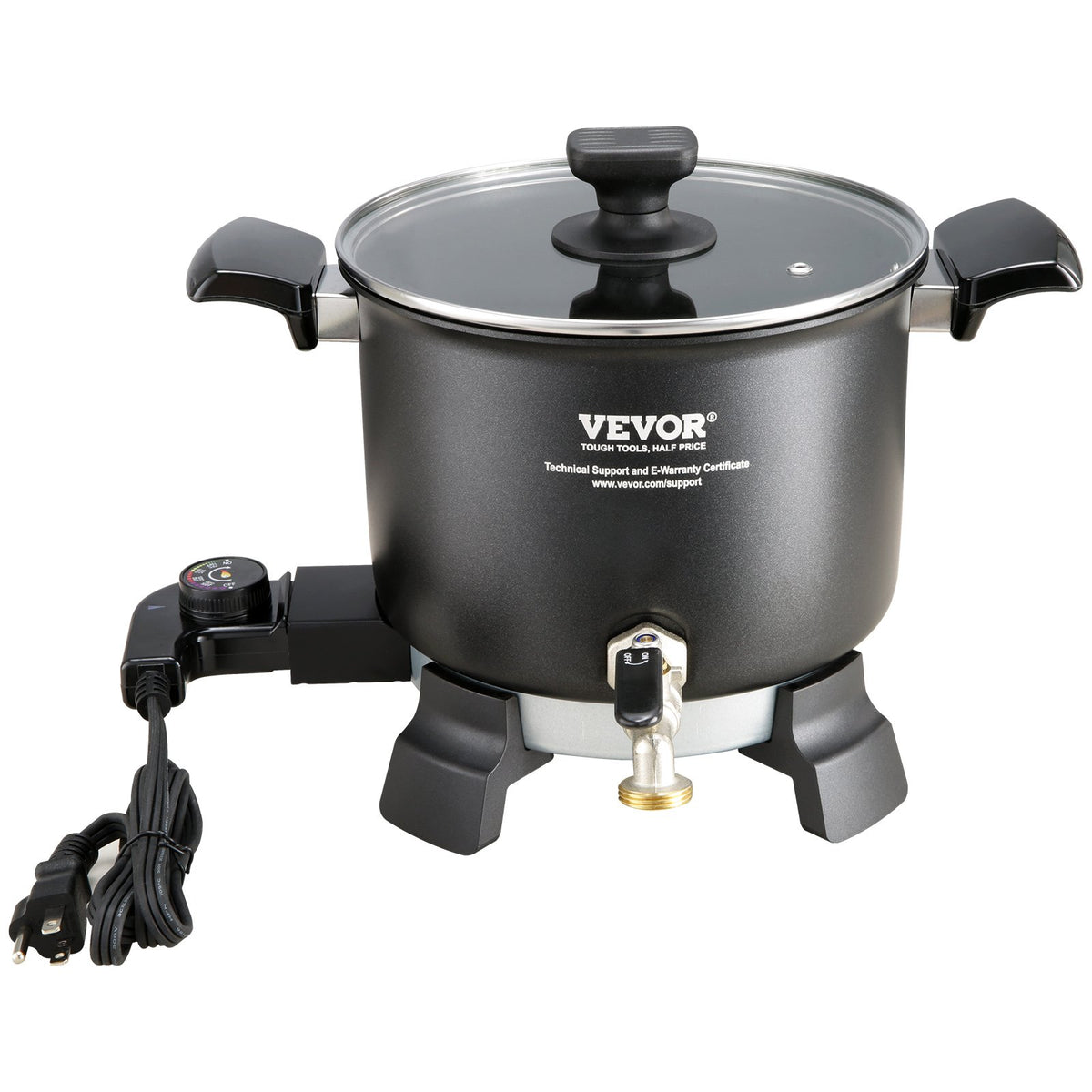 VEVOR 5 Liter Wax Melter for Candle Making, Large Electric Wax Melting Pot Easy Pour Spout, 4-level Temperature Control, Easy Clean for Candle Soap Cream Beauty Bulk Production Business or Home