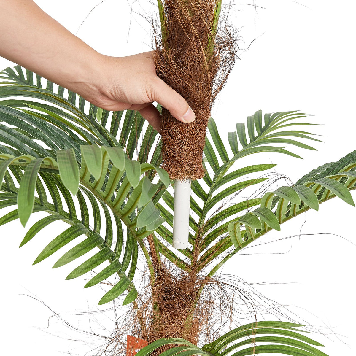 VEVOR Artificial Palm Tree, 4 FT Tall Faux Plant, Secure PE Material & Anti-Tip Tilt Protection Low-Maintenance Plant, Lifelike Green Fake Tree for Home Office Warehouse Decor Indoor Outdoor