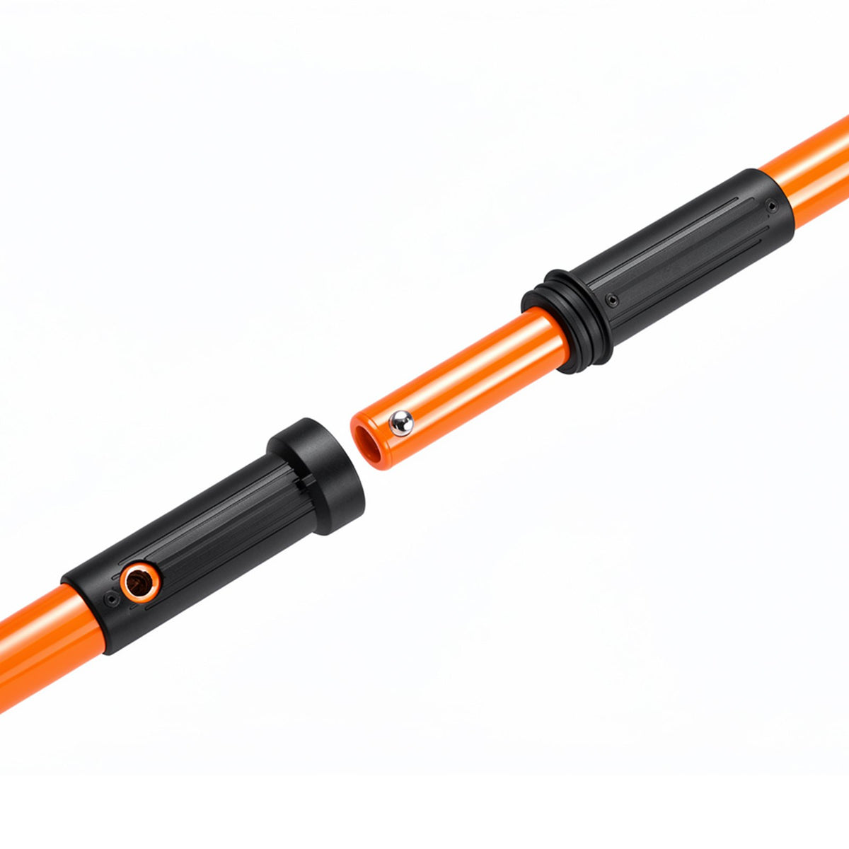 VEVOR Manual Pole Saw, 7.3-27 ft Extendable Tree Pruner, Sharp Steel Blade and Scissors High Branches Trimming, Branch Trimmer with Lightweight 8 Fiberglass Handles, for Pruning Palms and Shrubs