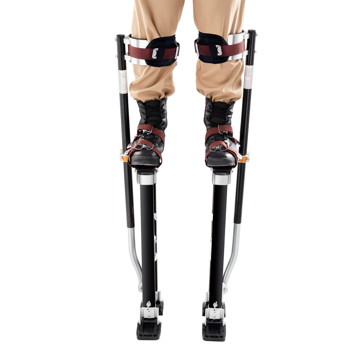VEVOR Drywall Stilts, 24''-40'' Adjustable Aluminum Tool Stilts with Protective Knee Pads, Durable and Non-slip Work Stilts for Sheetrock Painting, Walking, Taping, Black