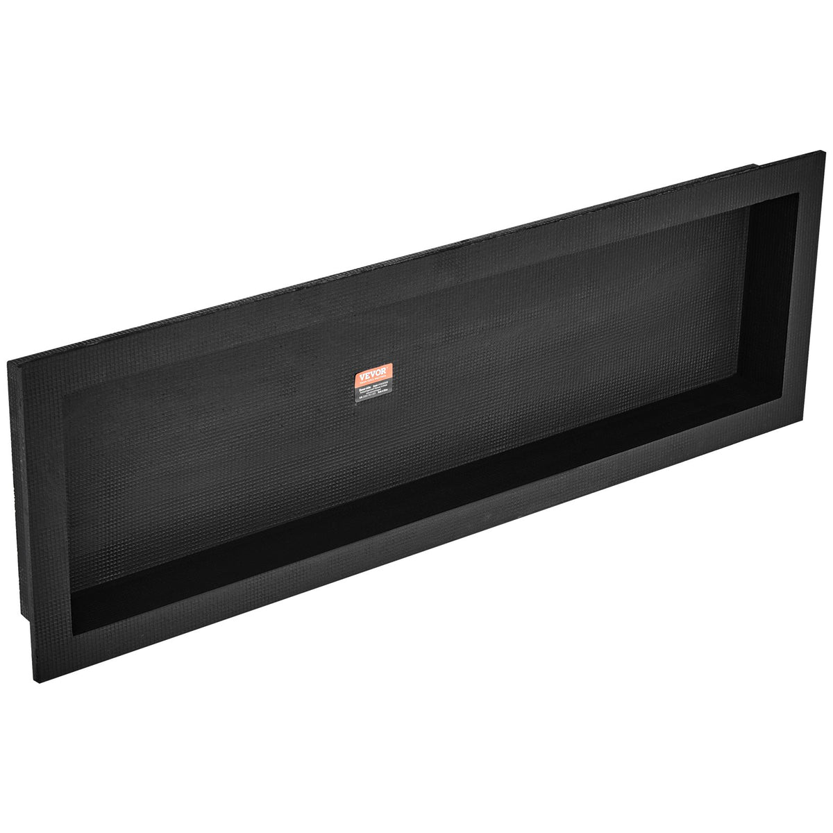 VEVOR Shower Niche Ready for Tile 16" x 50", Single Shelf Organizer, Square Corners Wall-inserted Niche Recessed, Sealed Protection Modern Soap Storage Niche for Shower Bathroom, Black