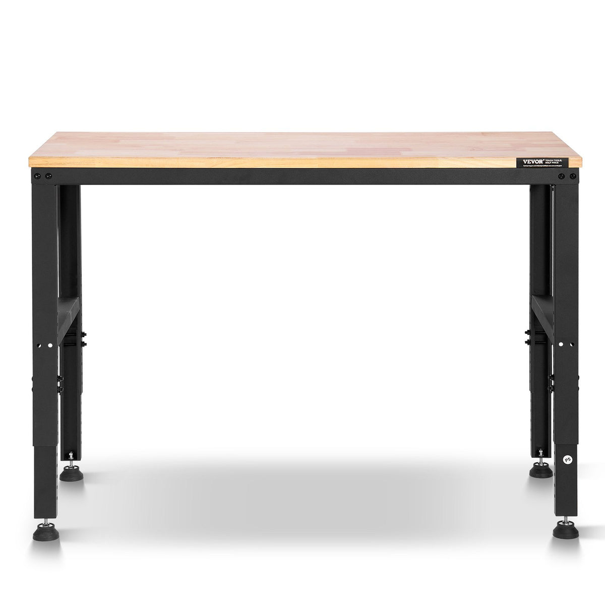 VEVOR Adjustable Workbench, 2000 lbs Capacity, 48 x 20-inch Heavy Duty Work Bench with 28.5-38.3 Inches Height Adjustment, Garage Workbench with Power Outlets, Suitable for Office, Garage, Workshop