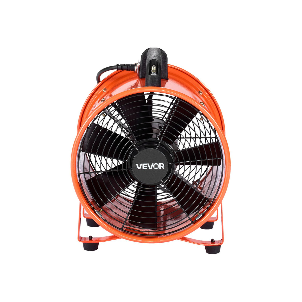 VEVOR Portable Ventilator, 10 inch Heavy Duty Cylinder Fan with 33ft Duct Hose, 350W Strong Shop Exhaust Blower 1948CFM, Industrial Utility Blower for Sucking Dust, Smoke, Smoke Home/Workplace
