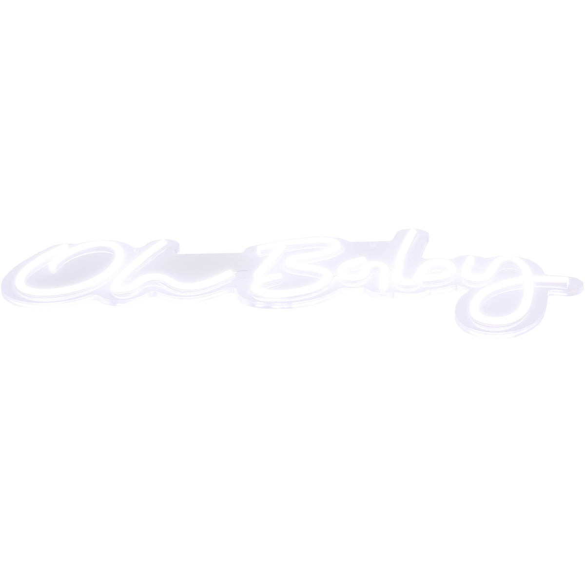 VEVOR Oh Baby Neon Sign for Wall Decor, with Remote Control and Dimmable Switch for Baby Shower decorations, Birthday Party, Wedding Decor, 23.5x12 inches (Warm White)