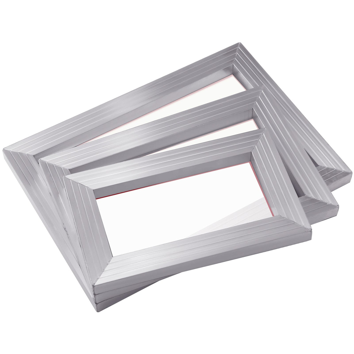 VEVOR Screen Printing Kit, 3 PCS Aluminum Silk Screen Printing Frames, 5 Glitters and Screen Printing Squeegees and Transparency Films, 6x10/8x12/10x14inch 110 Count Mesh, for DIY T-shirts Printing