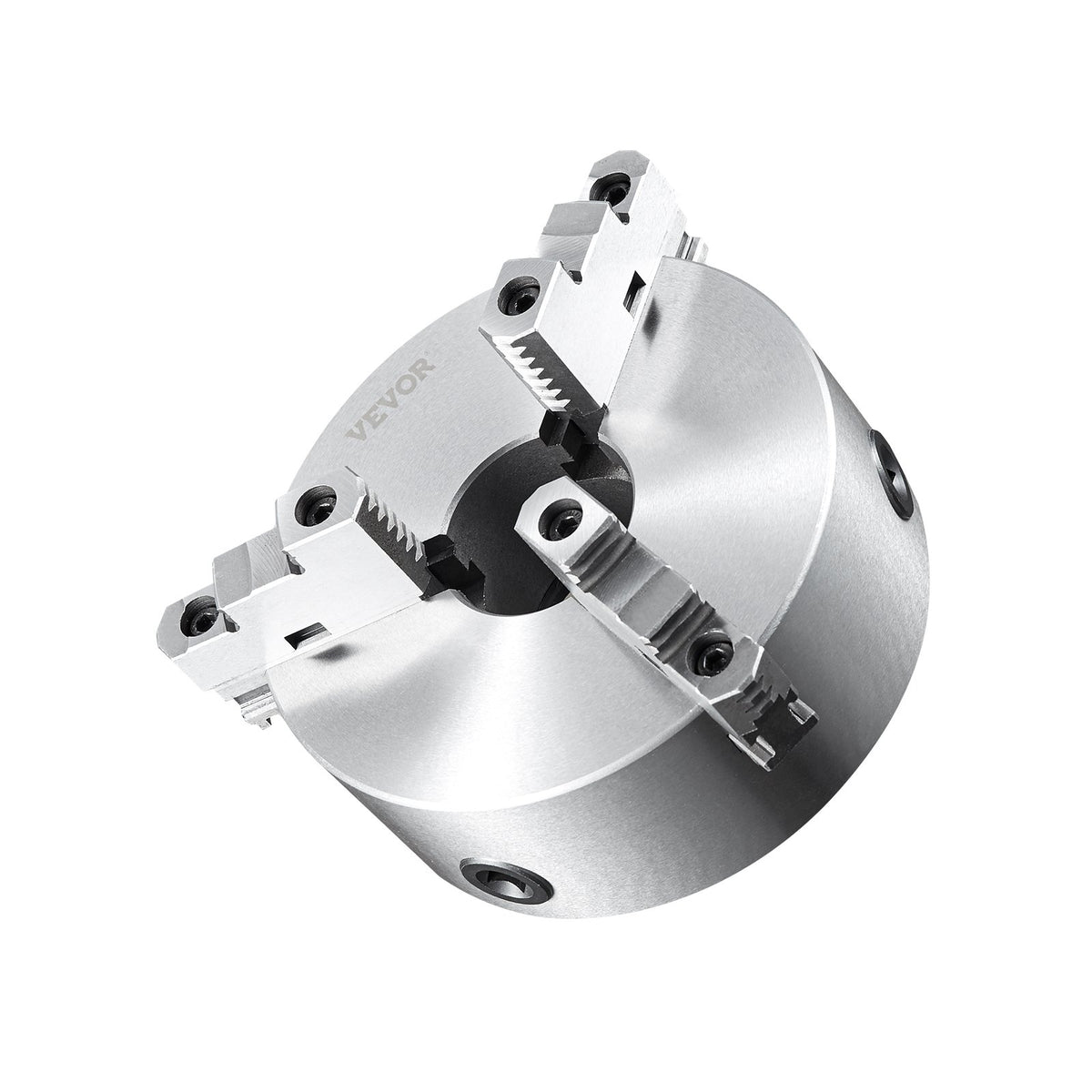 VEVOR 3-Jaw Lathe Chuck, 10'', Self-Centering Lathe Chuck, 0.24-9.84 in/6-250 mm Clamping Range with T-key Fixing Screws Hexagon Wrench, for Lathe 3D Printer Machining Center Milling Drilling Machine