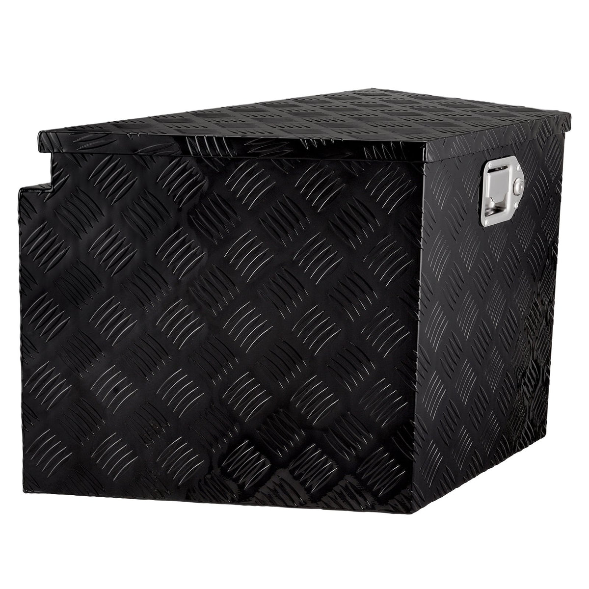 VEVOR Trailer Tongue Box, Aluminum Alloy Diamond Plate Tongue Box Tool Chest, Heavy Duty Trailer Box Storage with Lock and Keys, Utility Trailer Tongue Box for Pickup Truck, RV, Trailer, 39"x16.5"x12"