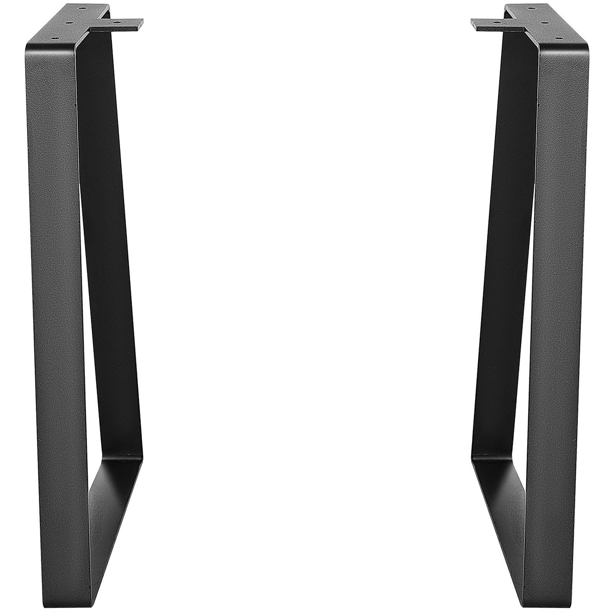 VEVOR 16 inch Trapezoid Steel Table Legs, Replacement Furniture Legs Set of 2 for DIY Coffee Tables, Modern Desks, Bench, Night Stands, Sofa, Max Load 400 lbs Heavy Duty, Quick Instalation Legs Black