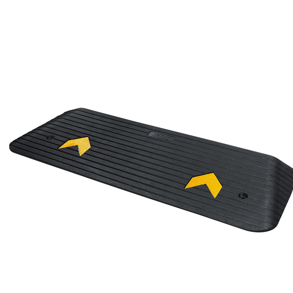 VEVOR Upgraded Rubber Threshold Ramp, 1.5" Rise Wheelchair Ramp Doorway, Natural Curb Ramp Rated 33069 lbs Load Capacity, Non-Slip Textured Surface Rubber Curb Ramp for Wheelchair and Scooter