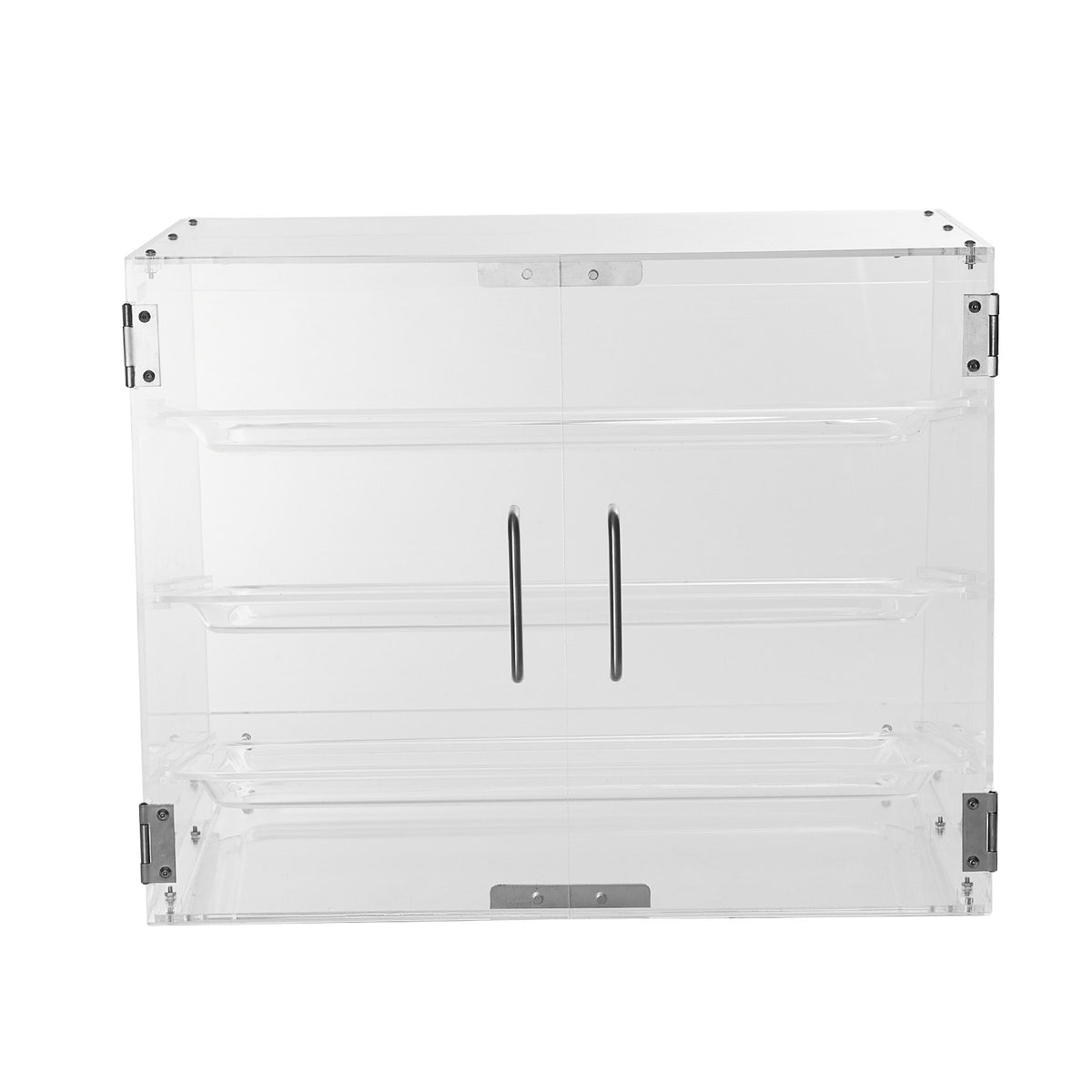 VEVOR Pastry Display Case, 3-Tier Commercial Countertop Bakery Display Case, Acrylic Display Box with Rear Door Access & Removable Shelves, Keep Fresh for Donut Bagels Cake Cookie, 20.7"x17"x16.3"