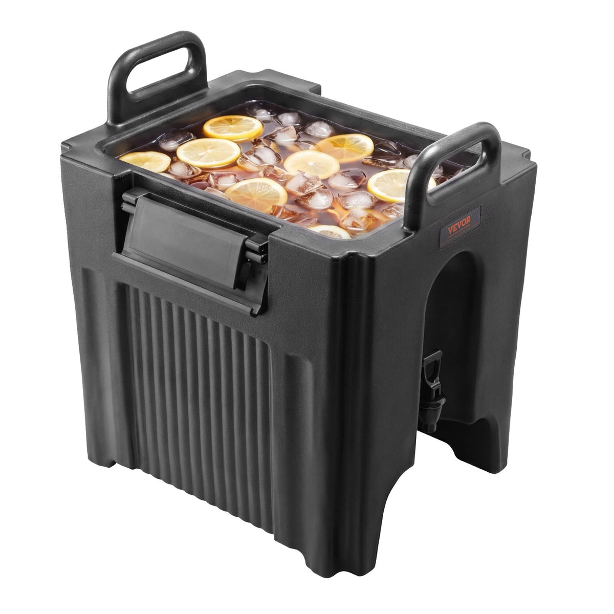 VEVOR Insulated Beverage Dispenser, 10 Gallon, Food-grade LL9450UP Hot and Cold Beverage Server, Thermal Drink Dispenser Cooler with 1.18 in PU Layer Two-Stage Faucet Handle, for Restaurant Drink Shop