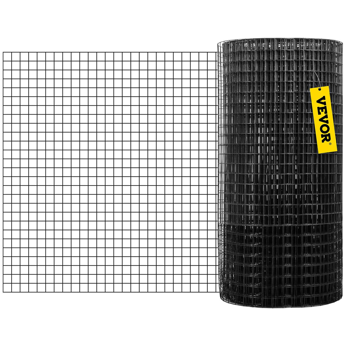 VEVOR Hardware Cloth, 36" x 50' & 1"x1" Mesh Size, Galvanized Steel Vinyl Coated 16 Gauge Chicken Wire Fencing with A Cutting Plier & A Pair of Fabric Gloves, for Garden Fencing & Pet Enclosures,