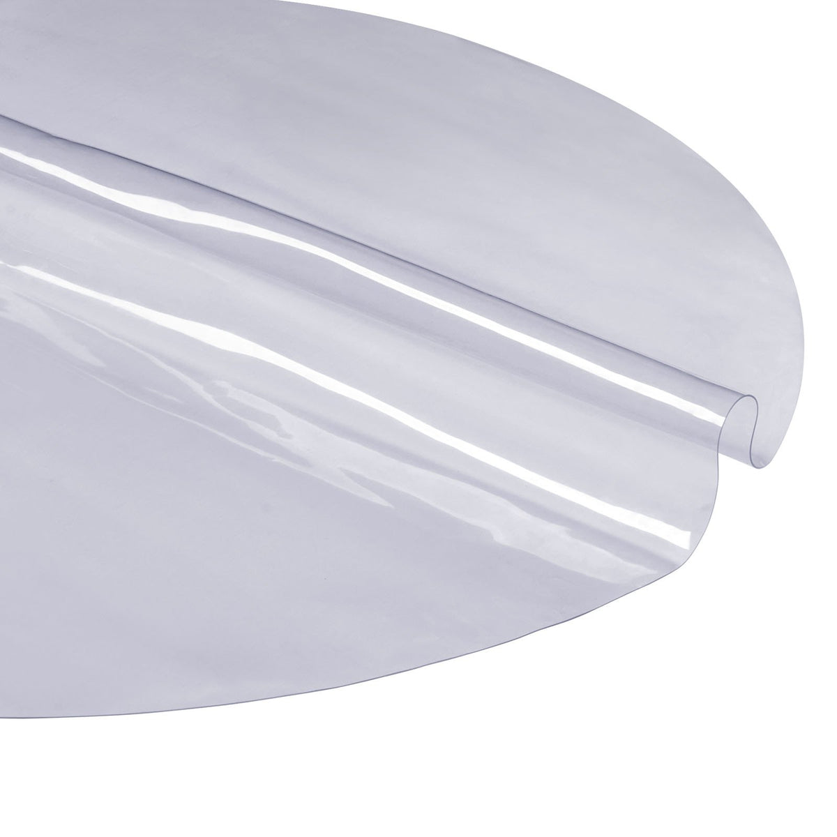 VEVOR Clear Table Cover Protector, 48 inch/1230 mm Round Table Cover, 1.5 mm Thick PVC Plastic Tablecloth, Waterproof Desktop Protector for Writing Desk, Coffee Table, Dining Room Table