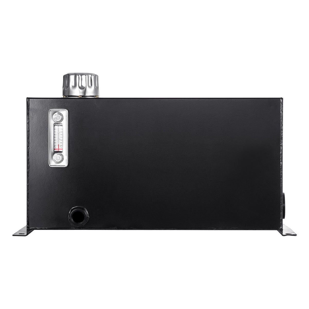 VEVOR Hydraulic Fluid Tank 10 Gal Fuel Tank Heavy Duty Hydraulic Steel Tank Reservoir, Gasoline Transfer Tanks, Hydraulic Reservoir with Strainer Tank Gauge Filter Breather Cap for Tractors & Trucks
