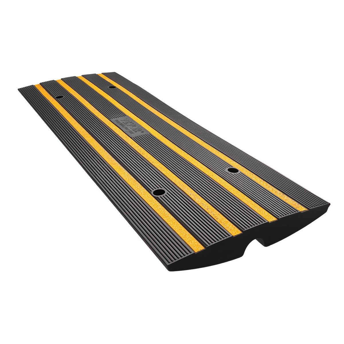 VEVOR Curb Ramp, 2.6" Rise Rubber Driveway Ramps, Heavy Duty 33069 lbs Weight Capacity Threshold Ramp, Curbside Bridge Ramps for Loading Dock Garage Sidewalk, Expandable Full Ramp Set
